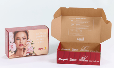 Double side printed box