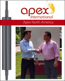 Ruud van Cuijk welcoming Kevin Quidore as Apex North America General Manager.