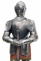 etched armor and sword