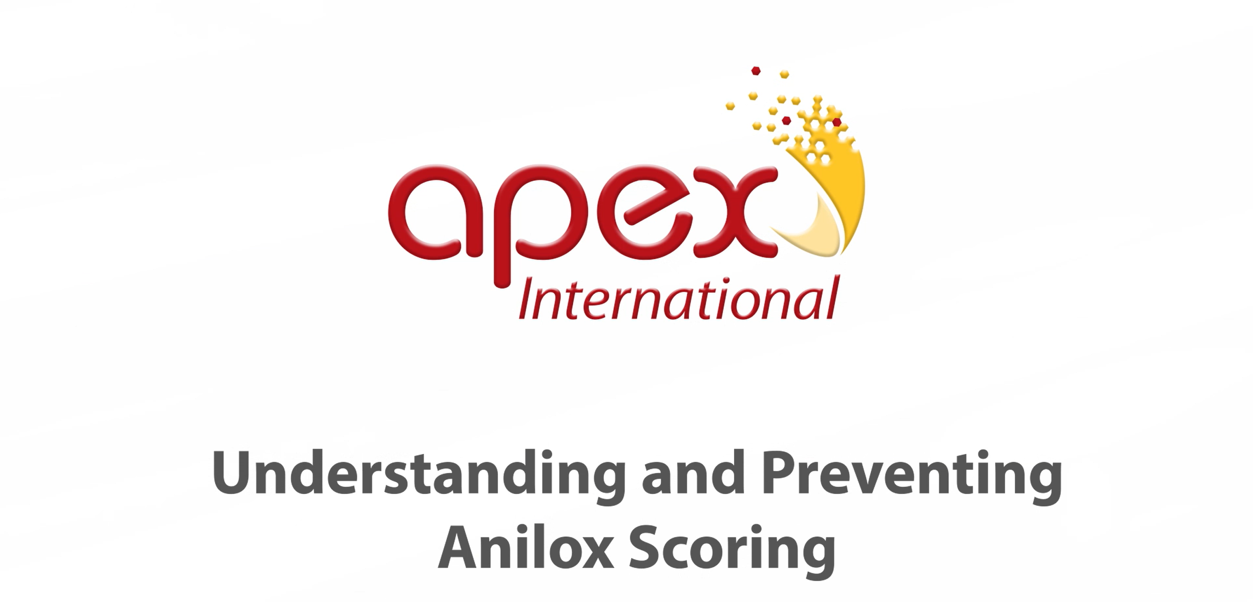 Video: Understanding and Preventing Anilox Scoring